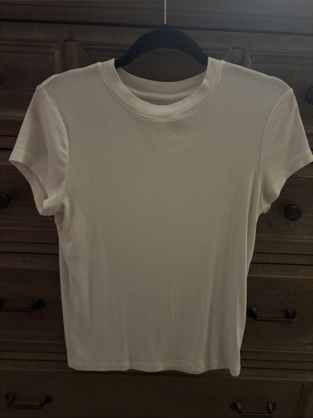 Set of 3- a new day Short Sleeve Crewneck Teein White, Brown, light Pink